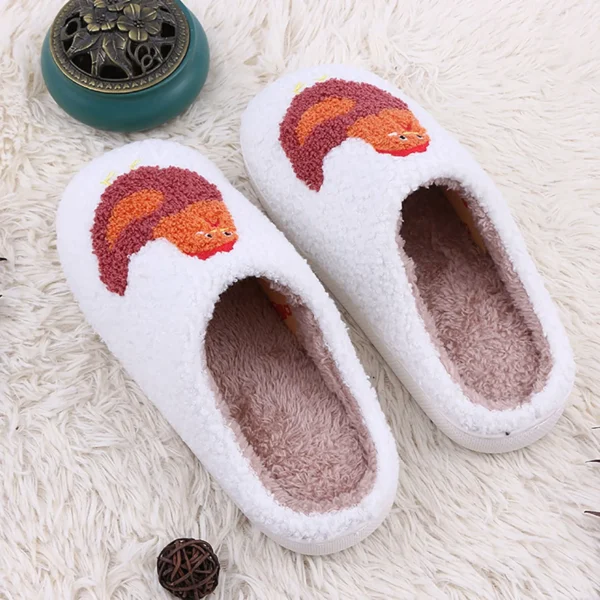Autumn Winter Women'S Slippers Home Women Slippers Fall And Winter Cotton Slippers Home Comfort Eye Men And Chanclas De Mujer - Image 4