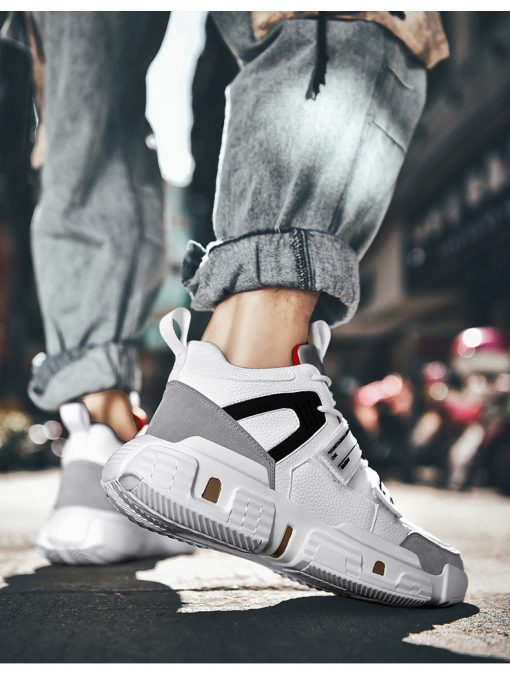 Winter men's shoes high-top sneakers - Image 4