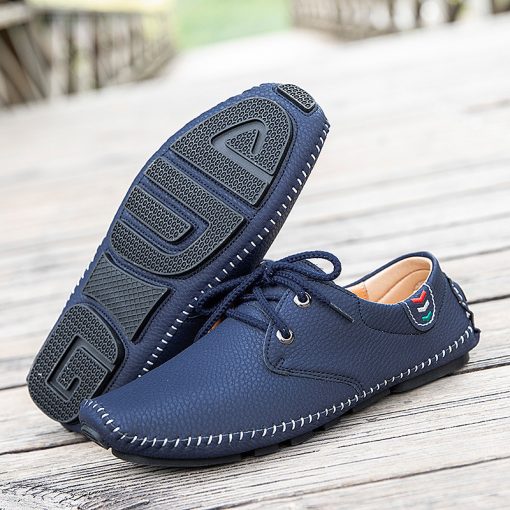 Men's Sneakers British leather Shoes - Image 3