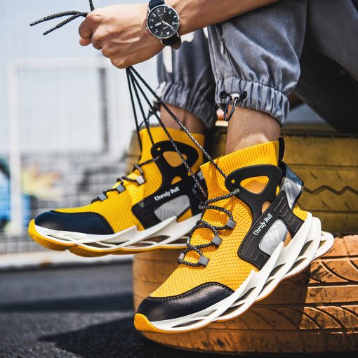 High-top shoes mesh breathable sneakers - Image 2