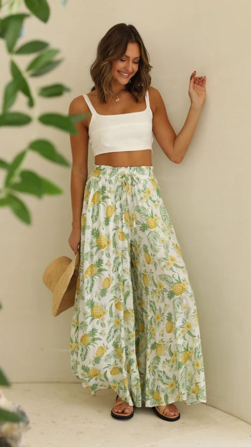 Womens Pants Wide Leg Loose Comfy Lounge Sweatpants With Pockets - Image 5