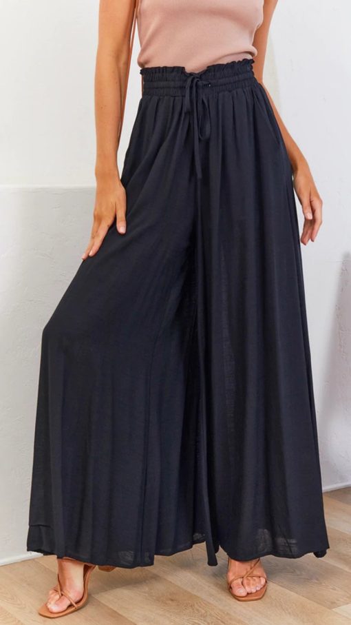 Womens Pants Wide Leg Loose Comfy Lounge Sweatpants With Pockets - Image 8