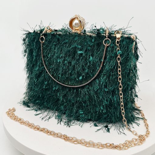 Tassel Handbags Women Dress Party Evening Bag Fashion Luxury Designer Square Bags Crossbody Shoulder Bag Ladies - Image 10