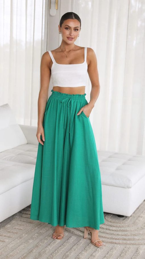 Womens Pants Wide Leg Loose Comfy Lounge Sweatpants With Pockets - Image 7