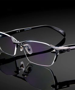 Glasses Frame Rimless Pure Titanium Glasses Frame Women