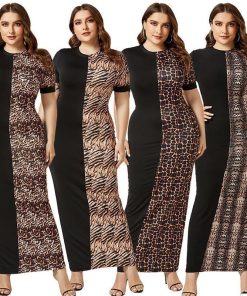 Summer fat women long dresses slim bodycon dress