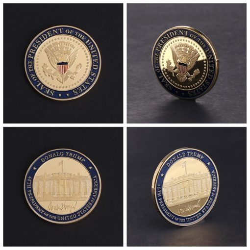 Trump Trump Takes Office Gilded Commemorative Coin - Image 4