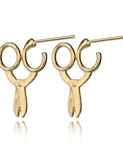 Small Scissors Shaped Earring Alloy Earring