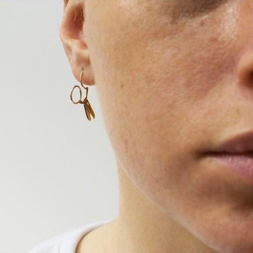 Small Scissors Shaped Earring Alloy Earring - Image 4