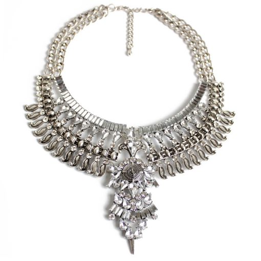 Alloy Diamond Short Necklace Crystal Necklace - Image 3