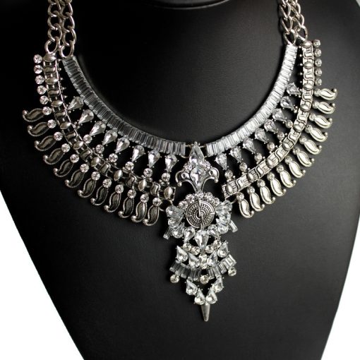 Alloy Diamond Short Necklace Crystal Necklace - Image 10