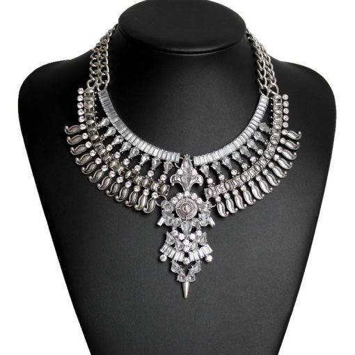 Alloy Diamond Short Necklace Crystal Necklace - Image 2