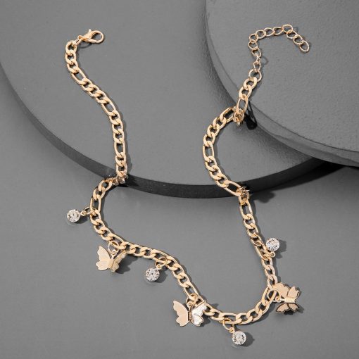 Butterfly Necklace Metal Clavicle Necklace - Image 3
