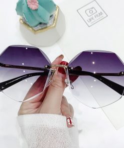 Glasses Cut-edge Polygonal Ladies Sunglasses