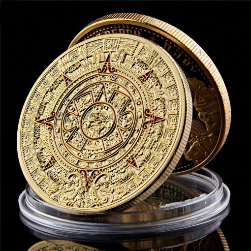 Maya Commemorative Coin Dot Paint Medal Gift Collection