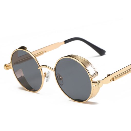 Ladies Metal Round Frame Spring Glasses Frame - Image 5