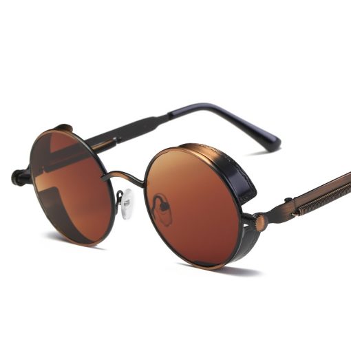 Ladies Metal Round Frame Spring Glasses Frame - Image 2