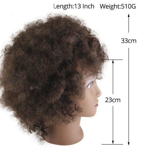 Black real human hair model - Image 4