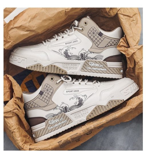 Men's Shoes Increased Easy Wear Borad Shoe Summer Casual Sports High-top Trendy Shoes - Image 5