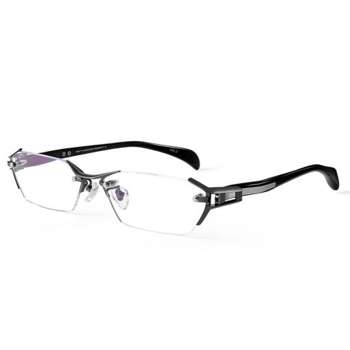 Glasses Frame Rimless Pure Titanium Glasses Frame Women - Image 9
