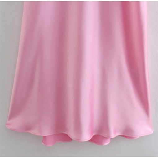 Women Camis Satin Long Dresses Elegant Sleeveless Slip Holiday Party Dresses Sexy Casual Backless Summer Dresses - Image 7