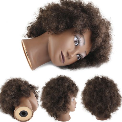 Black real human hair model - Image 5