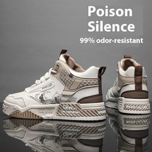 Men's Shoes Increased Easy Wear Borad Shoe Summer Casual Sports High-top Trendy Shoes - Image 4