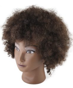 Black real human hair model