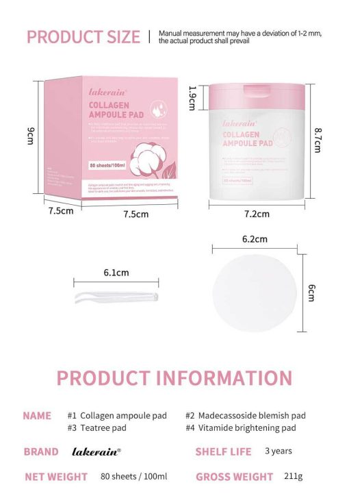 Face Lotion Round Brightening Cotton Puff - Image 2