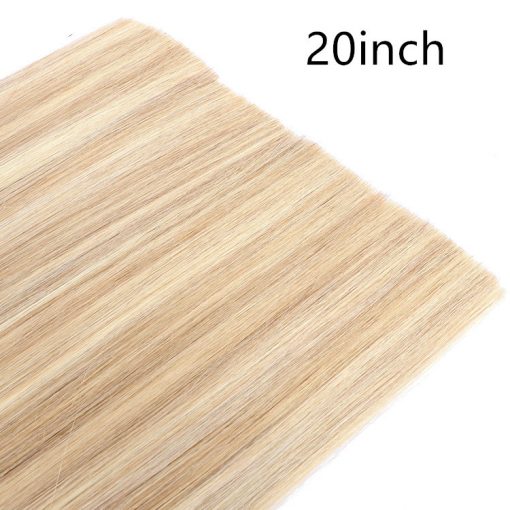 Real human hair seamless flat hair extension - Image 8