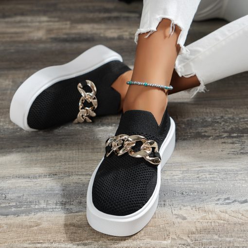 Chain Flats Shoes Women Breathable Mesh Shoes - Image 9