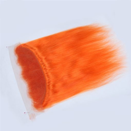 Color Human Hair Curtain Orange Hair Curtain - Image 2