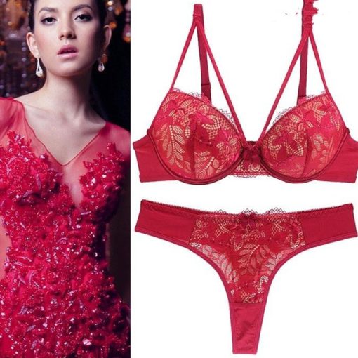 Women's Sexy Lingerie Lace Bra Set Lady Bra Underwear - Image 3