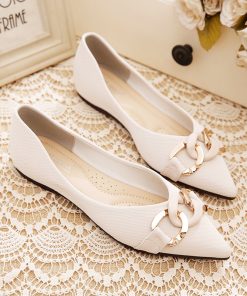 Pointed Shallow Mouth Peas Shoes Soft Sole