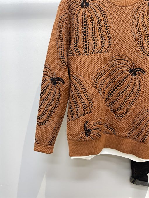 Color Matching Jacquard Crew-neck Sweater Man - Image 3