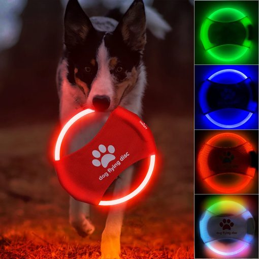 Dog Flying Discs Light Glowing LED LuminousTrainning Interactive Toys Game Flying Discs Dog Toy Pet Dog Accessories Pet Products - Image 3