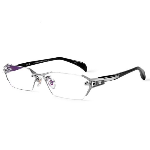 Glasses Frame Rimless Pure Titanium Glasses Frame Women - Image 3