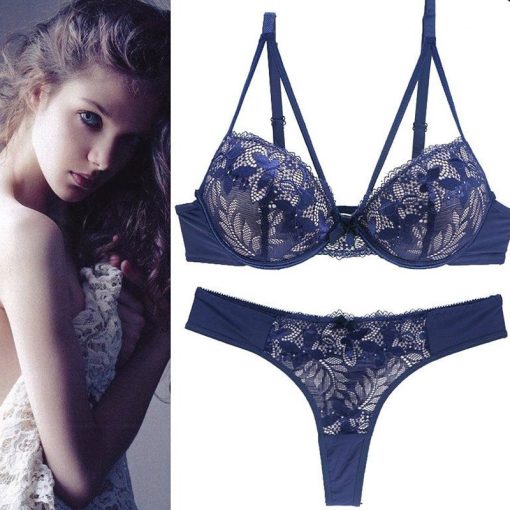 Women's Sexy Lingerie Lace Bra Set Lady Bra Underwear - Image 5