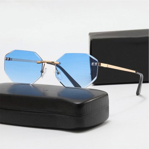 Frameless Polygon Fashion Glasses For Men And Women - Image 5