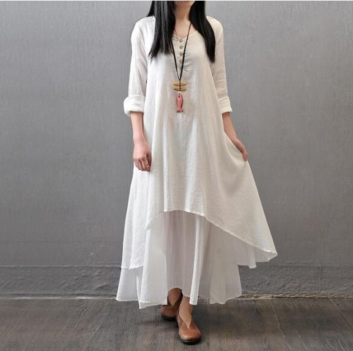 Two fake flax dresses - Image 2