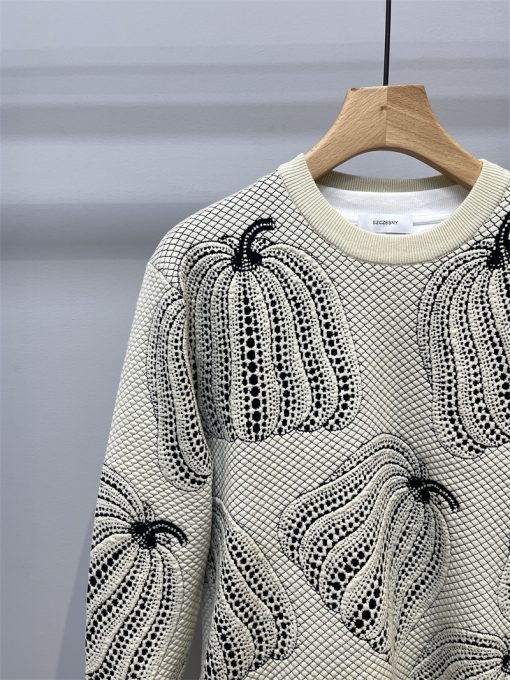Color Matching Jacquard Crew-neck Sweater Man - Image 4