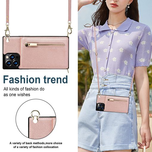 Phone Case Crossbody XR Zipper Mobile Phone Protective Cover - Image 9