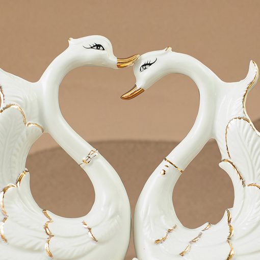 Swan Ornaments Ceramic Home Accessories Ornaments - Image 9