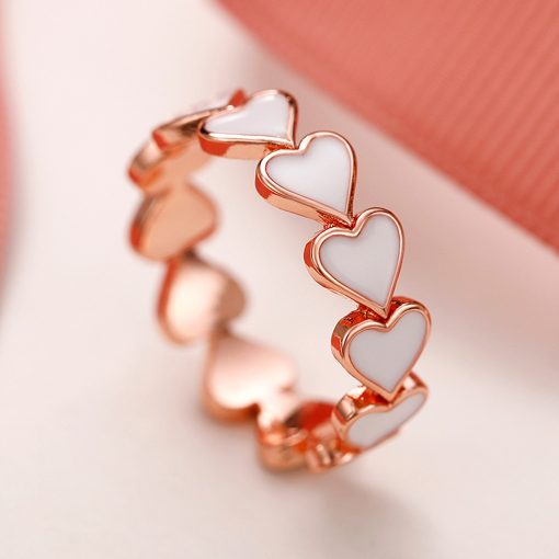 Simple Heart-to-heart Epoxy Earrings For Women - Image 4