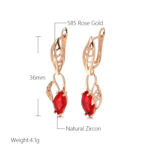 Jacinth Long Wild Women's Earrings - Image 4