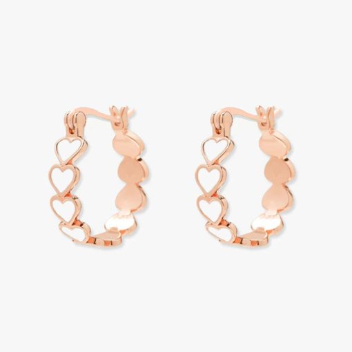 Simple Heart-to-heart Epoxy Earrings For Women - Image 2
