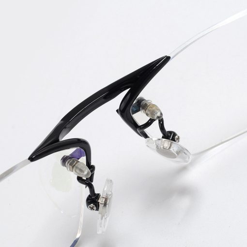 Glasses Frame Rimless Pure Titanium Glasses Frame Women - Image 7