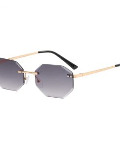 Frameless Polygon Fashion Glasses For Men And Women