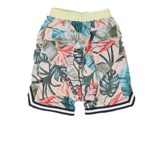 Hip Hop Man Bieber Hawaiian Style Beach Pants Shorts - Image 5
