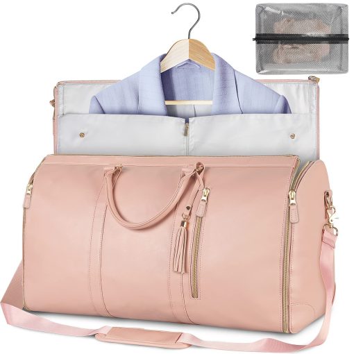 Large Capacity Travel Duffle Bag Women's Handbag Folding Suit Bag Waterproof Clothes Totes - Image 6